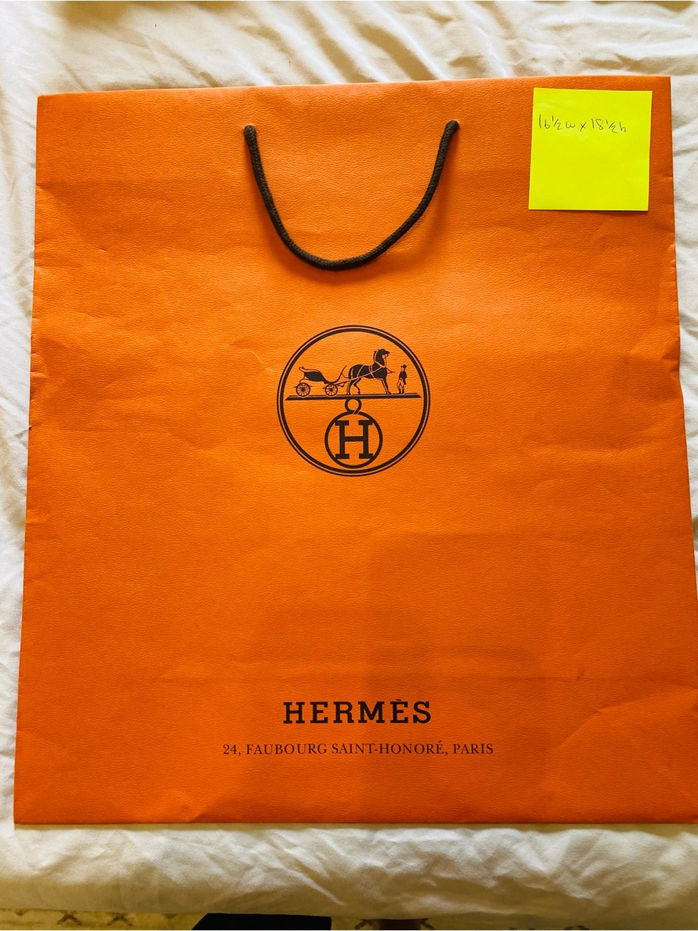 🛍️Hermes Authentic Luxury Branded Gift Bags in Various Sizes with Ribbon - Picture 11 of 12